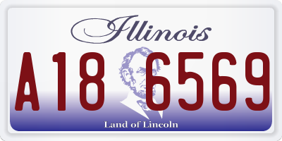 IL license plate A186569