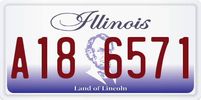 IL license plate A186571