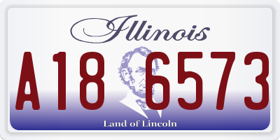 IL license plate A186573