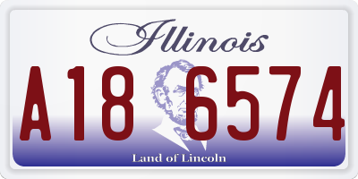 IL license plate A186574