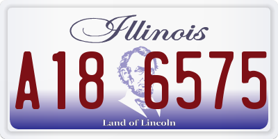 IL license plate A186575