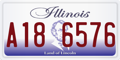 IL license plate A186576