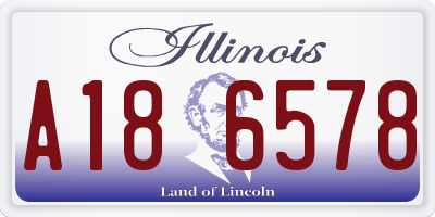 IL license plate A186578