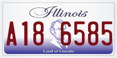 IL license plate A186585