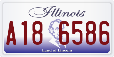IL license plate A186586