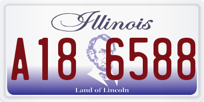 IL license plate A186588