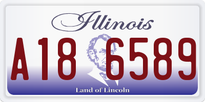 IL license plate A186589