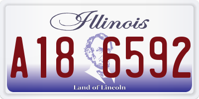 IL license plate A186592