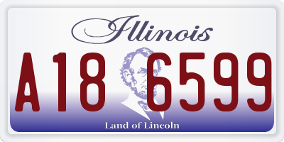 IL license plate A186599