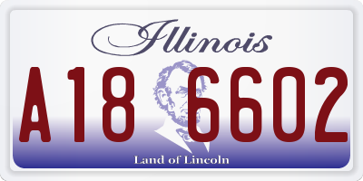 IL license plate A186602