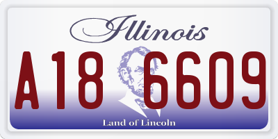 IL license plate A186609