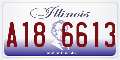 IL license plate A186613