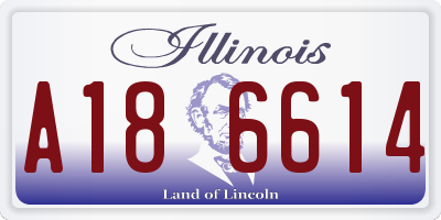IL license plate A186614