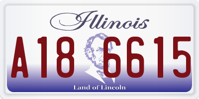 IL license plate A186615