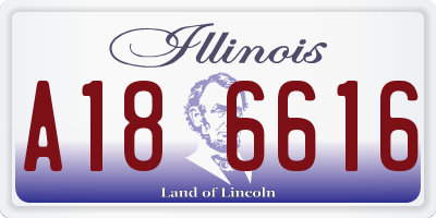 IL license plate A186616