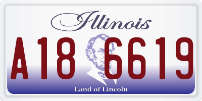 IL license plate A186619