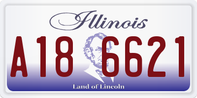 IL license plate A186621