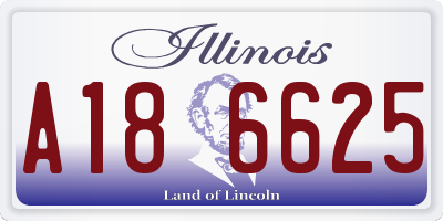 IL license plate A186625