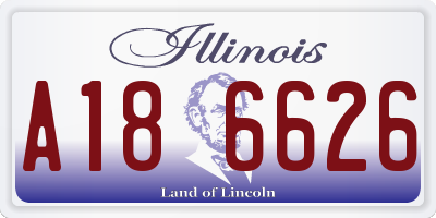 IL license plate A186626