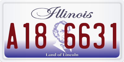 IL license plate A186631
