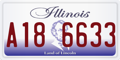 IL license plate A186633
