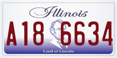 IL license plate A186634