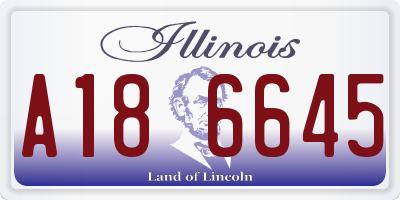IL license plate A186645