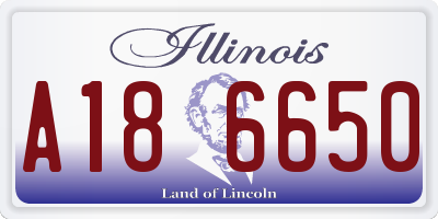 IL license plate A186650