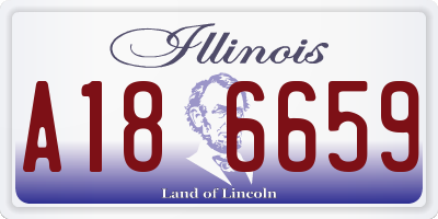 IL license plate A186659