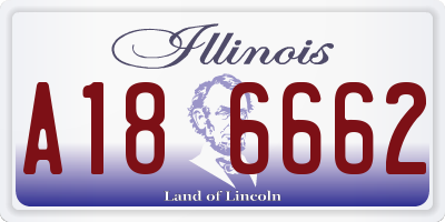 IL license plate A186662