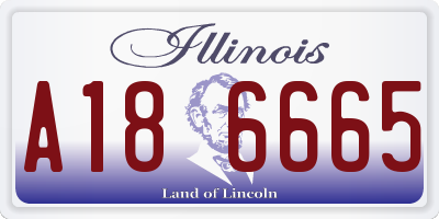 IL license plate A186665