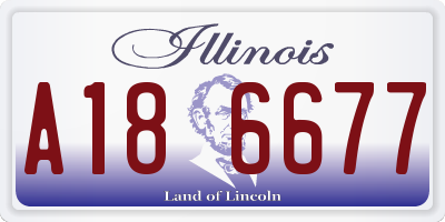 IL license plate A186677