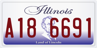 IL license plate A186691