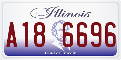 IL license plate A186696