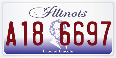 IL license plate A186697