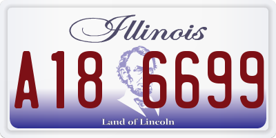 IL license plate A186699