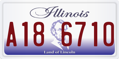 IL license plate A186710