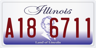 IL license plate A186711