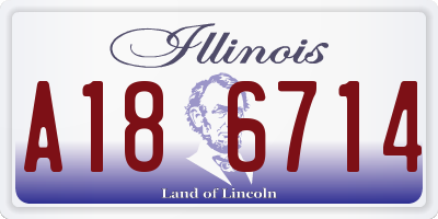 IL license plate A186714
