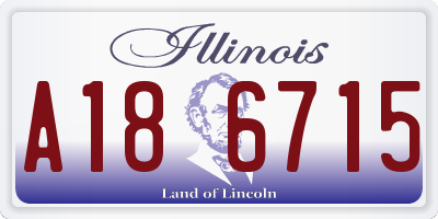 IL license plate A186715