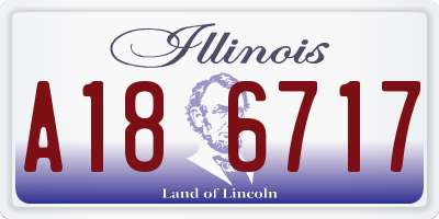 IL license plate A186717