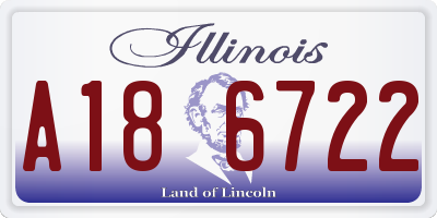 IL license plate A186722