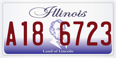 IL license plate A186723