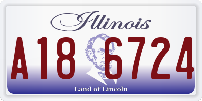 IL license plate A186724