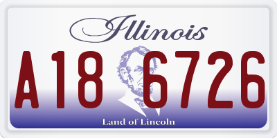 IL license plate A186726