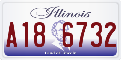 IL license plate A186732