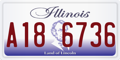 IL license plate A186736