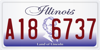 IL license plate A186737