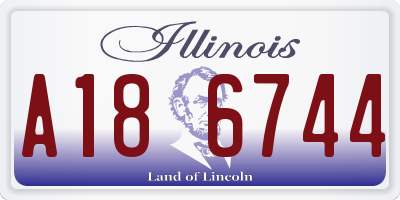 IL license plate A186744