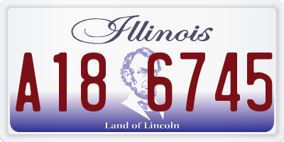IL license plate A186745